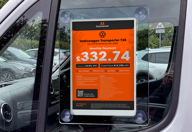 50 50 AutoTalker Digital Windscreen Pricing For Commercial Vehicles