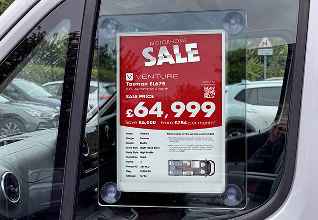 50 50 AutoTalker Digital Windscreen Pricing For Leisure Vehicles 